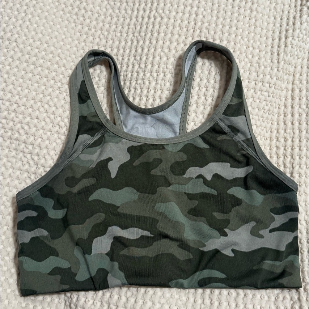 Victoria's Secret Green Camo Sports Bra